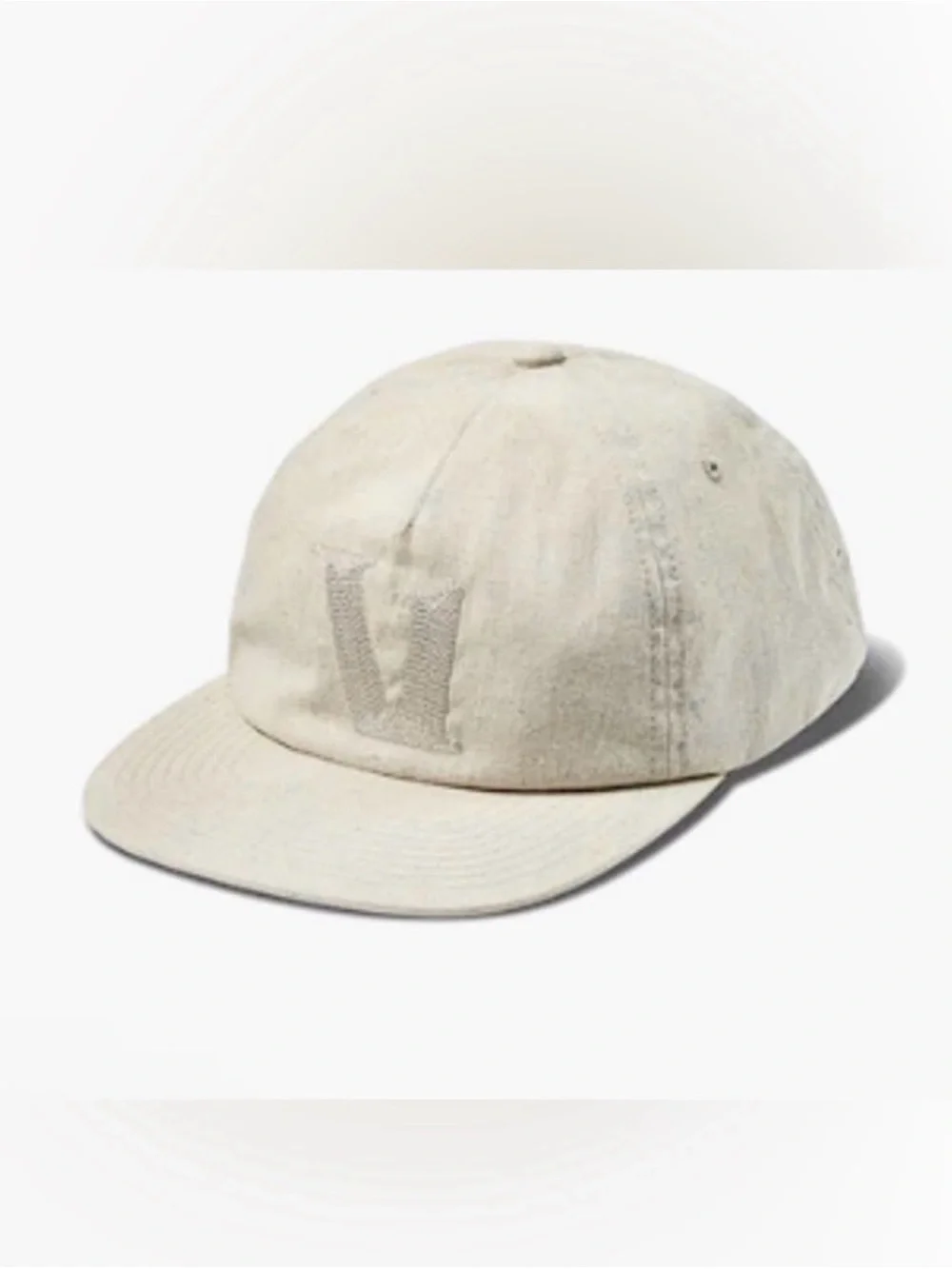 VUORI V1 Embroidery Hat Natural One Size NWT Adjustable Canvas Cap